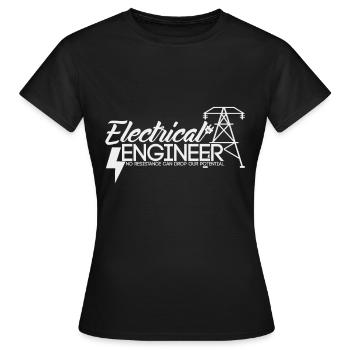 Electrical engineer - Women's T-Shirt - black - Front - AI Model Female 172 dark (172cm)