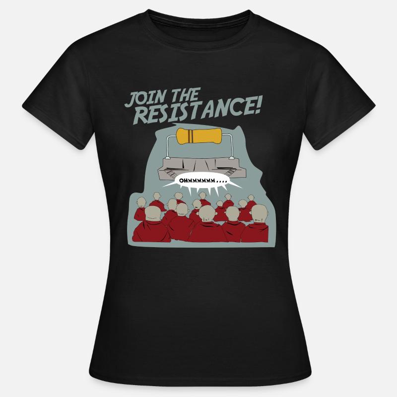 Mönch Nerd - Frauen T-Shirt - Schwarz
