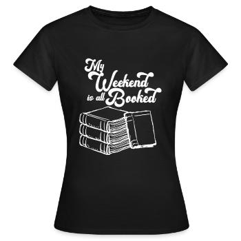 Leseratte - Frauen T-Shirt - Schwarz - Vorne - AI Model Female 172 dark (172cm)