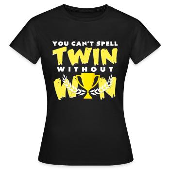 double - T-shirt Femme - noir - Devant - AI Model Female 172 dark (172cm)