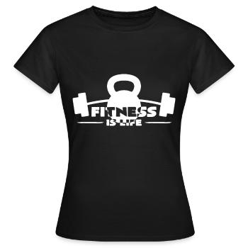 Sports - Women's T-Shirt - black - Front - AI Model Female 172 dark (172cm)
