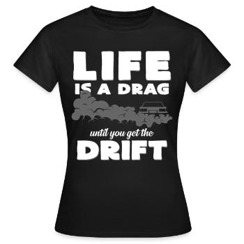 dérive - T-shirt Femme - noir - Devant - AI Model Female 172 dark (172cm)