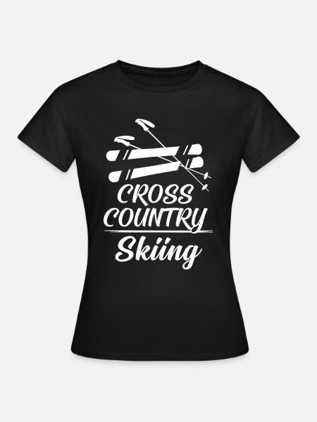 Ski - Frauen T-Shirt - Schwarz