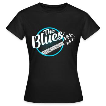 Der Blues - Frauen T-Shirt - Schwarz - Vorne - AI Model Female 172 dark (172cm)