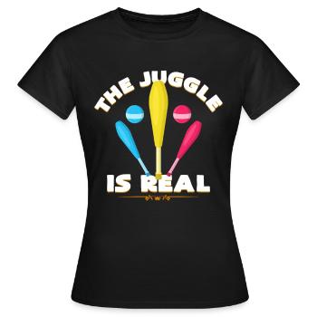cirque - T-shirt Femme - noir - Devant - AI Model Female 172 dark (172cm)