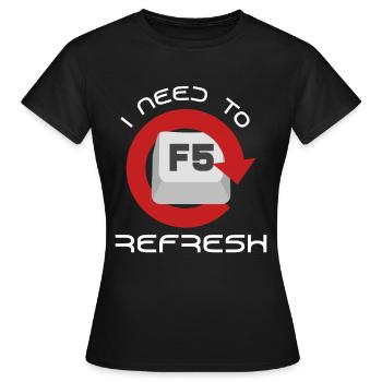 Nerd - T-shirt Femme - noir - Devant - AI Model Female 172 dark (172cm)