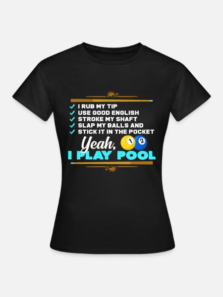 Pool billiard - Frauen T-Shirt - Schwarz