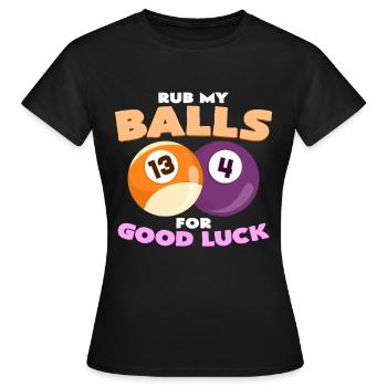 billard - T-shirt Femme - noir - Devant - AI Model Female 172 dark (172cm)