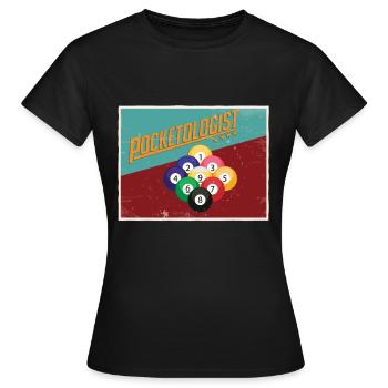 Snooker - Frauen T-Shirt - Schwarz - Vorne - AI Model Female 172 dark (172cm)