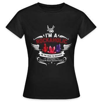 Mineral Sammler - Frauen T-Shirt - Schwarz - Vorne - AI Model Female 172 dark (172cm)