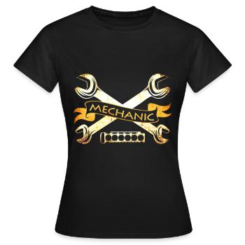 Automechaniker - Frauen T-Shirt - Schwarz - Vorne - AI Model Female 172 dark (172cm)