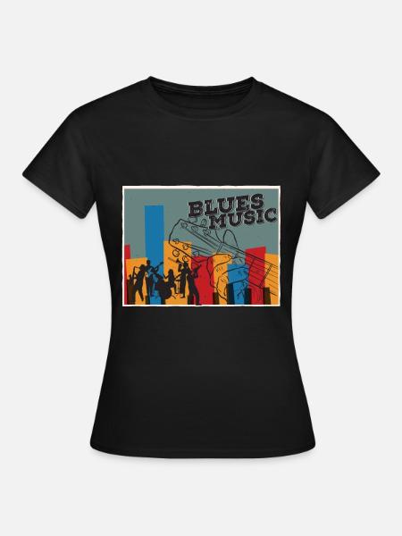Blues - Frauen T-Shirt - Schwarz