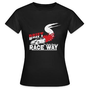 dérive - T-shirt Femme - noir - Devant - AI Model Female 172 dark (172cm)