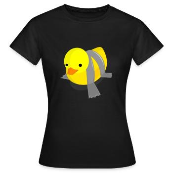 Ruban adhésif canard artisan drôle - T-shirt Femme - noir - Devant - AI Model Female 172 dark (172cm)