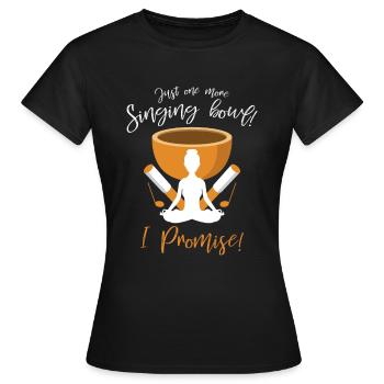 Buy singing bowl - Women's T-Shirt - black - Front - AI Model Female 172 dark (172cm)