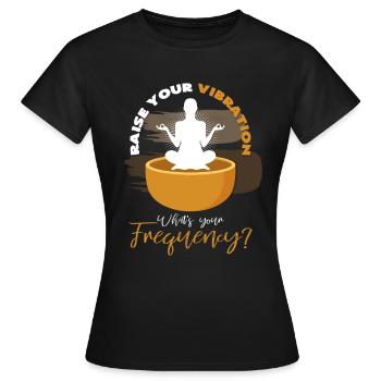 Massage sonore - T-shirt Femme - noir - Devant - AI Model Female 172 dark (172cm)