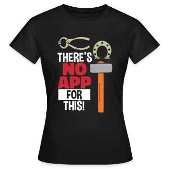 Forge smith forgeron métier métier métal - T-shirt Femme - noir - Devant - AI Model Female 172 dark (172cm)