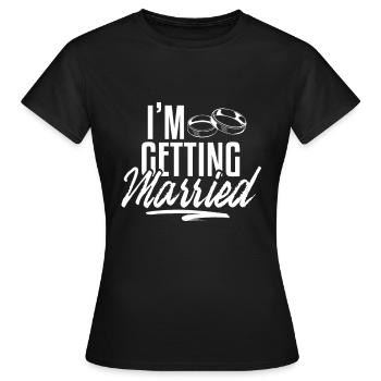 Ich werde heiraten - Frauen T-Shirt - Schwarz - Vorne - AI Model Female 172 dark (172cm)