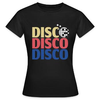 Disco - T-shirt Femme - noir - Devant - AI Model Female 172 dark (172cm)