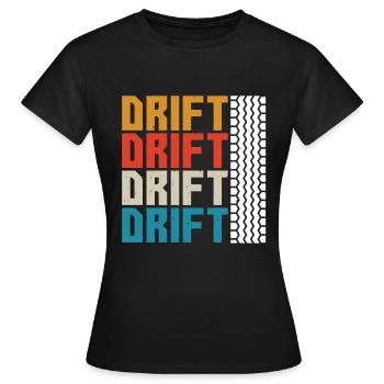 dérive - T-shirt Femme - noir - Devant - AI Model Female 172 dark (172cm)