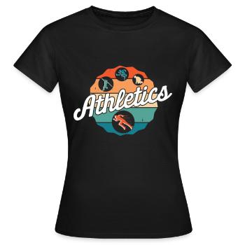 Athlétisme - T-shirt Femme - noir - Devant - AI Model Female 172 dark (172cm)