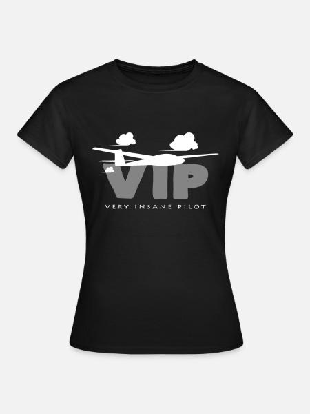 Pilot - Frauen T-Shirt - Schwarz