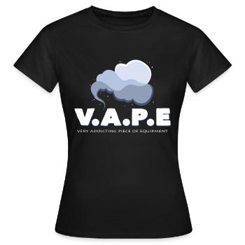 Vape - T-shirt Femme - noir - Devant - AI Model Female 172 dark (172cm)