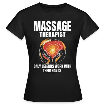 Massage Therapist - Frauen T-Shirt - Schwarz - Vorne - AI Model Female 172 dark (172cm)