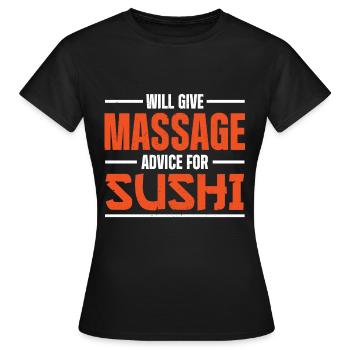 Massage Therapist - Frauen T-Shirt - Schwarz - Vorne - AI Model Female 172 dark (172cm)