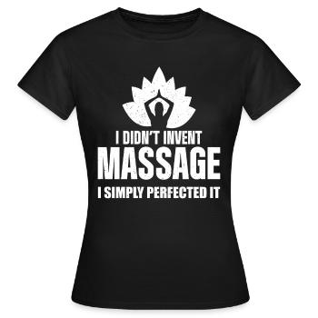 Massage Therapist - Frauen T-Shirt - Schwarz - Vorne - AI Model Female 172 dark (172cm)