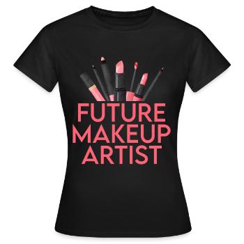 Future Makeup Artist - Women's T-Shirt - black - Front - AI Model Female 172 dark (172cm)