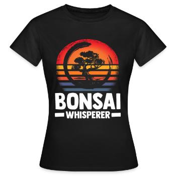 Bonsaï - T-shirt Femme - noir - Devant - AI Model Female 172 dark (172cm)