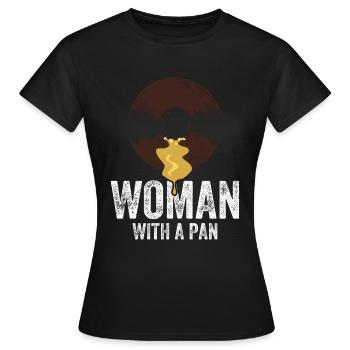 Gold Panning | Miner - Frauen T-Shirt - Schwarz - Vorne - AI Model Female 172 dark (172cm)