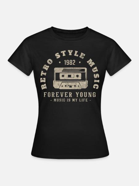 Retro 1982 Geburtstagsgeschenk 1982 Jahrgang 1982 - Frauen T-Shirt - Schwarz