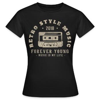 Retro 2018 Geburtstagsgeschenk 2018 Jahrgang 2018 - Frauen T-Shirt - Schwarz - Vorne - AI Model Female 172 dark (172cm)