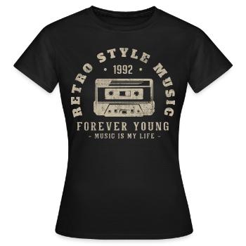 Retro 1992 Geburtstagsgeschenk 1992 Jahrgang 1992 - Frauen T-Shirt - Schwarz - Vorne - AI Model Female 172 dark (172cm)