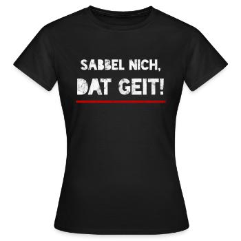 Sabbel Nich Allemagne du Nord Ostfriese nord - T-shirt Femme - noir - Devant - AI Model Female 172 dark (172cm)