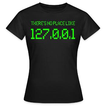 Computer IP Netzwerk Technik - Frauen T-Shirt - Schwarz - Vorne - AI Model Female 172 dark (172cm)