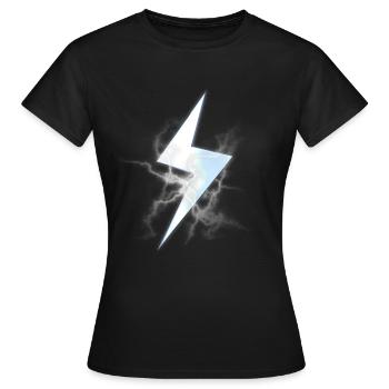 Lightning strike - Women's T-Shirt - black - Front - AI Model Female 172 dark (172cm)
