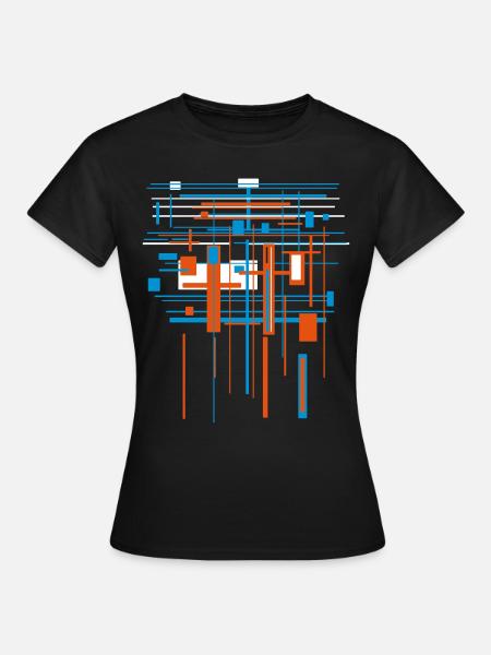 Architecture VECTOR (art abstrait) - T-shirt Femme - noir