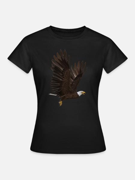 Adler - Dame-T-shirt - sort