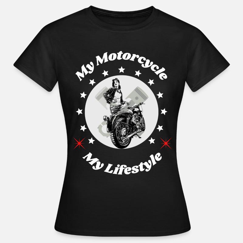 Biker look. - Women's T-Shirt - black