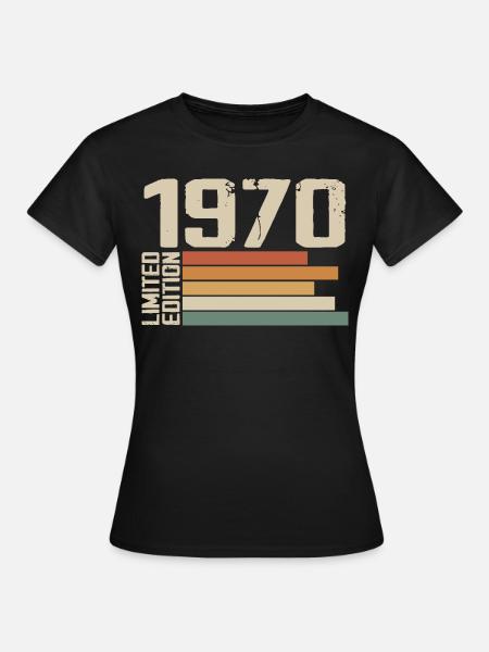 1970er Jahre Vintage - Retro 1970er Jahre Geburtstagsgeschenk - Frauen T-Shirt - Schwarz