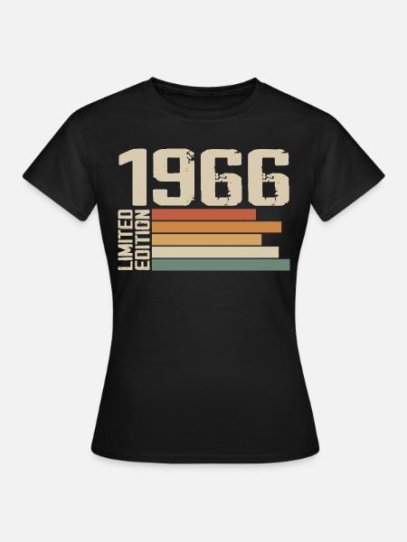 1966 Vintage - Retro 1966 Geburtstagsgeschenk 1966 - Frauen T-Shirt - Schwarz