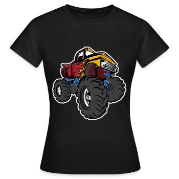 Monster truck - T-shirt Femme - noir - Devant - AI Model Female 172 dark (172cm)
