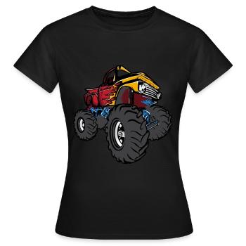 Monster truck - T-shirt Femme - noir - Devant - AI Model Female 172 dark (172cm)