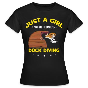 Sports nautiques pour chiens et sports nautiques pour chiens - T-shirt Femme - noir - Devant - AI Model Female 172 dark (172cm)
