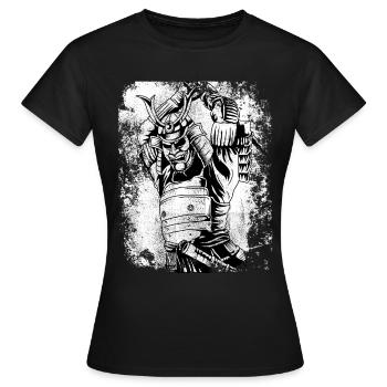 Chemise samouraï vintage japon 7 vertus samouraï - T-shirt Femme - noir - Devant - AI Model Female 172 dark (172cm)