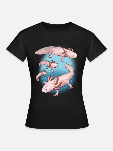 Axolotl Geschenk Unterwasser Lebewesen Axolotl - Frauen T-Shirt - Schwarz
