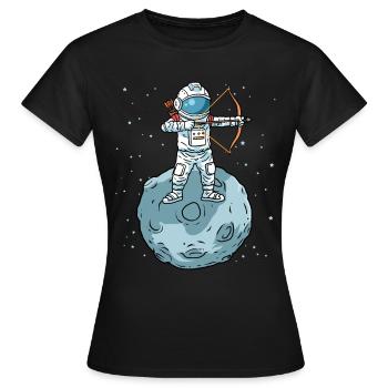 Archer shirt astronaut arrow bow bow - Women's T-Shirt - black - Front - AI Model Female 172 dark (172cm)